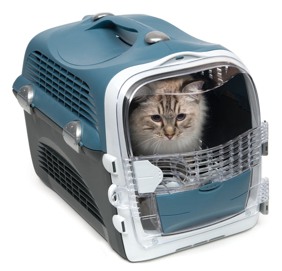 Blue-Gray cat carrier