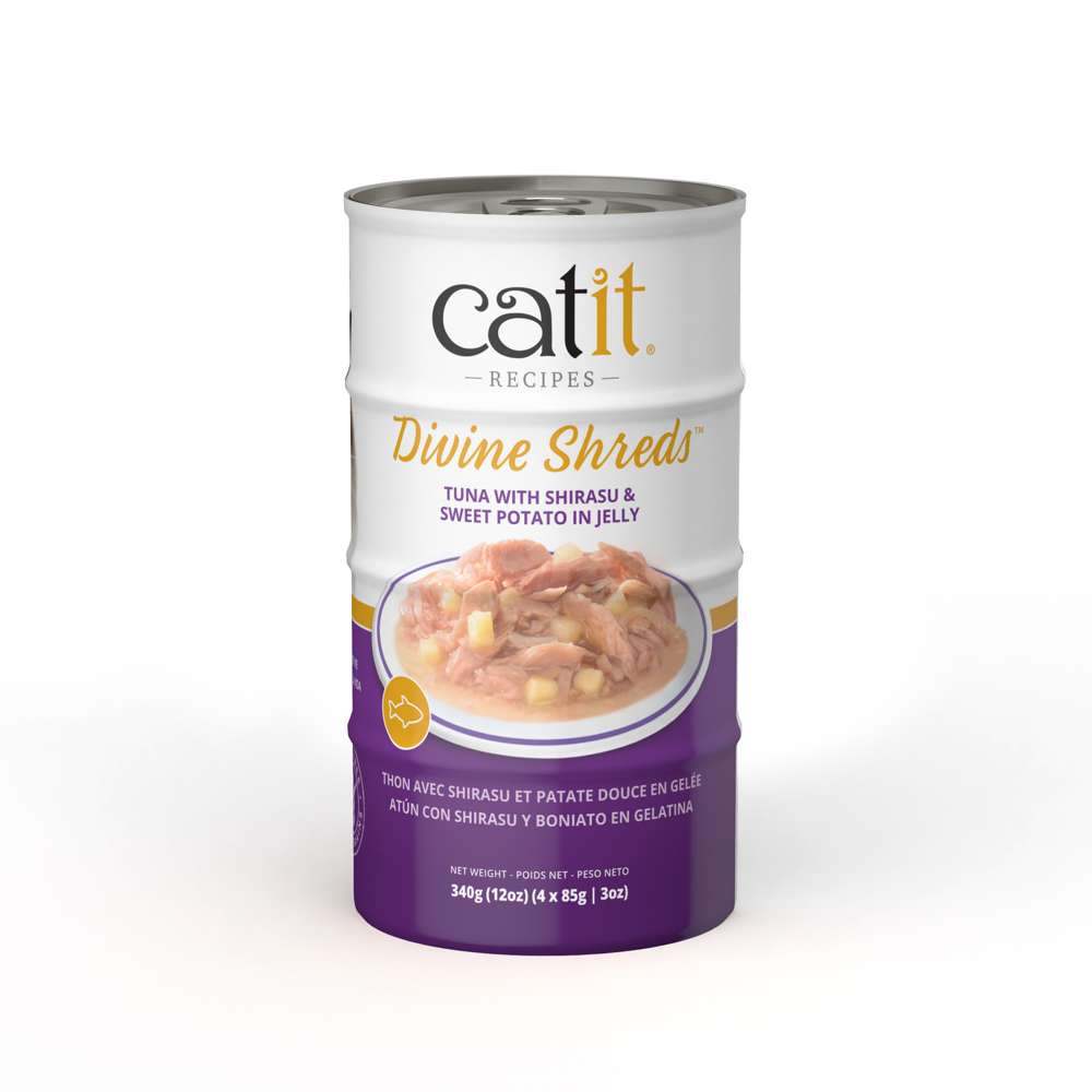Catit Divine Shreds in Jelly Tuna 4 Pack