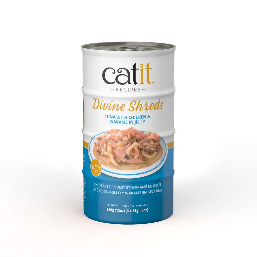 Catit Divine Shreds in Jelly Tuna 4 Pack