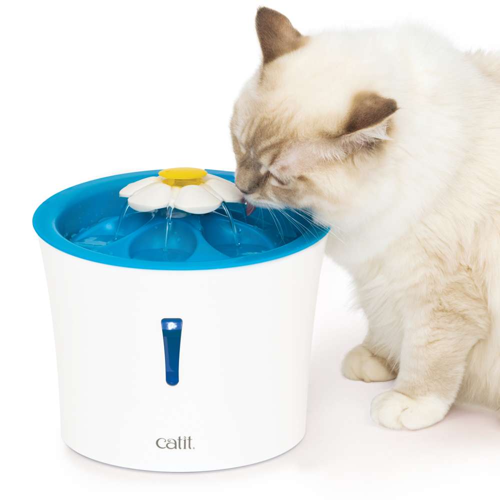 Abreuvoir Catit avec fleur et veilleuse à DEL