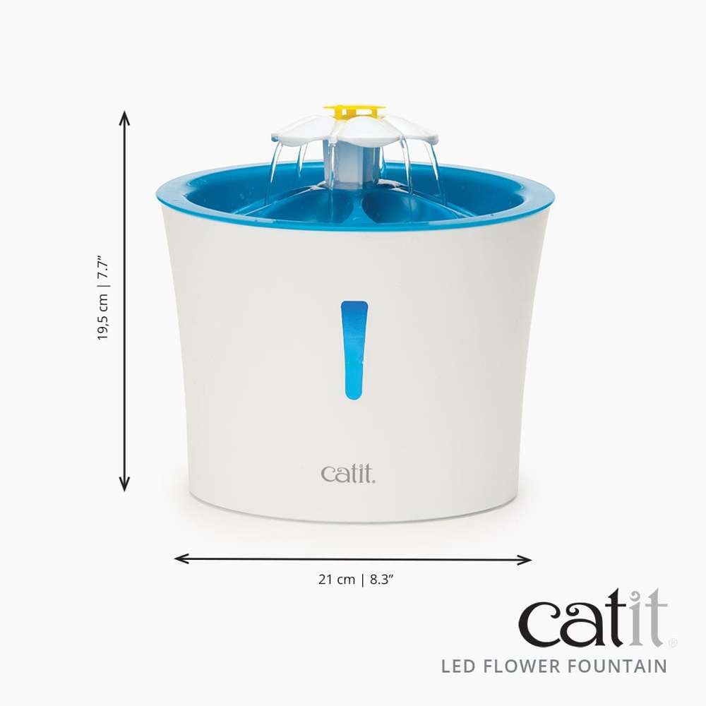 Abreuvoir Catit avec fleur et veilleuse à DEL