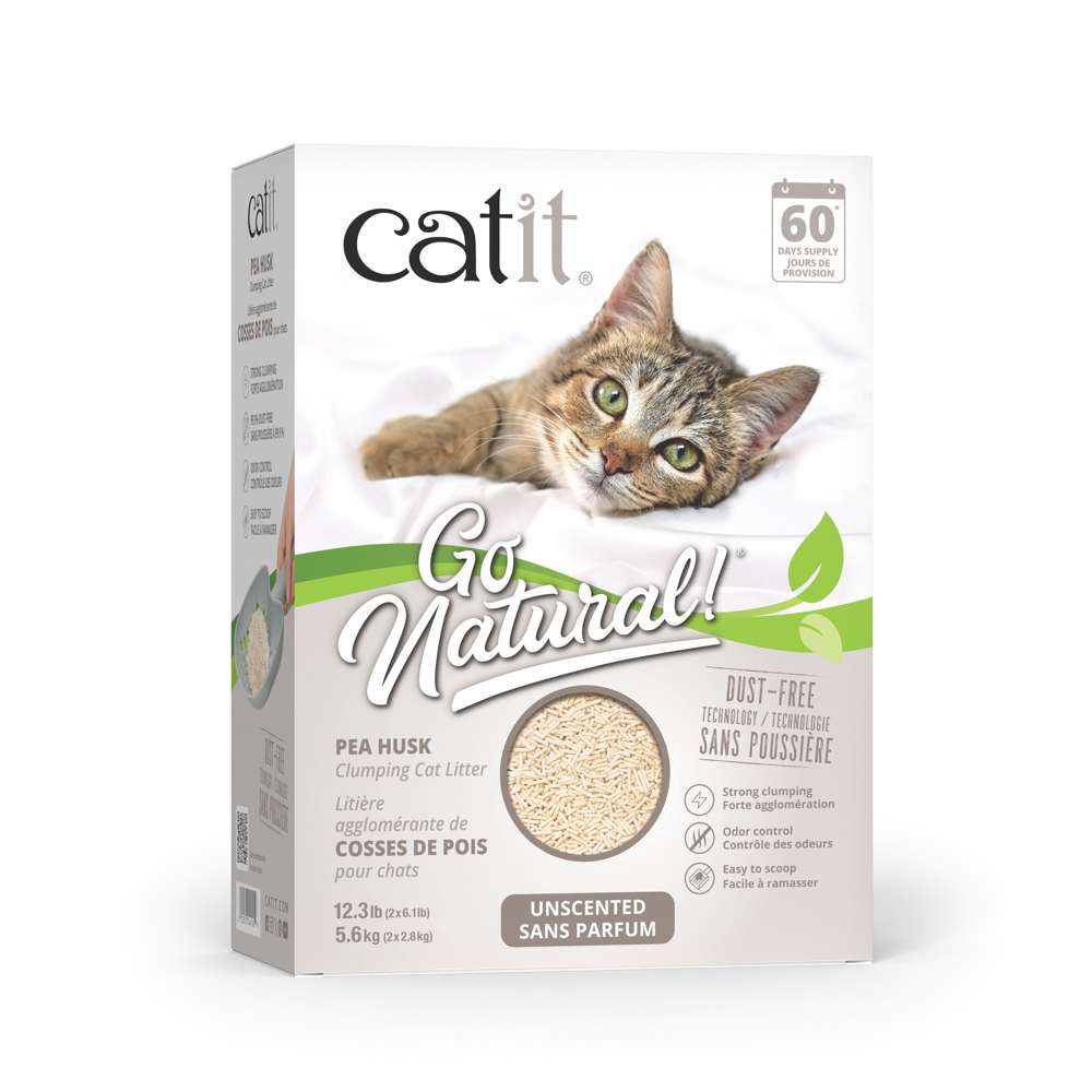 Catit Go Natural Pea Husk Clumping Cat Litter