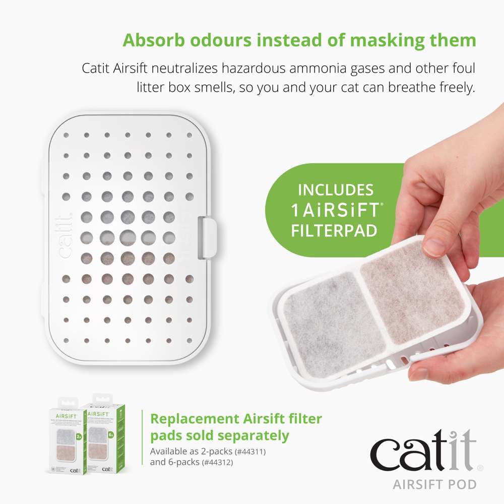 Cartouche Catit Airsift avec filtre à double action réduisant les odeurs