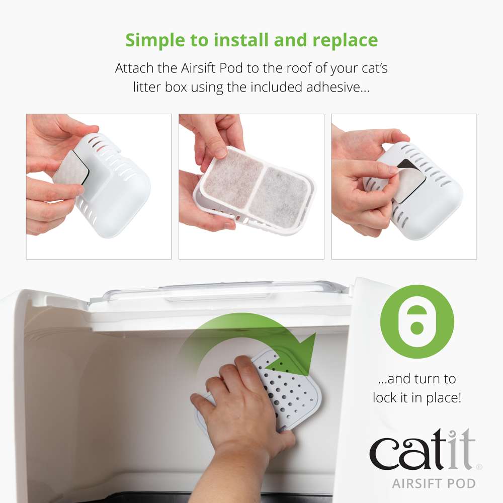 Cartouche Catit Airsift avec filtre à double action réduisant les odeurs