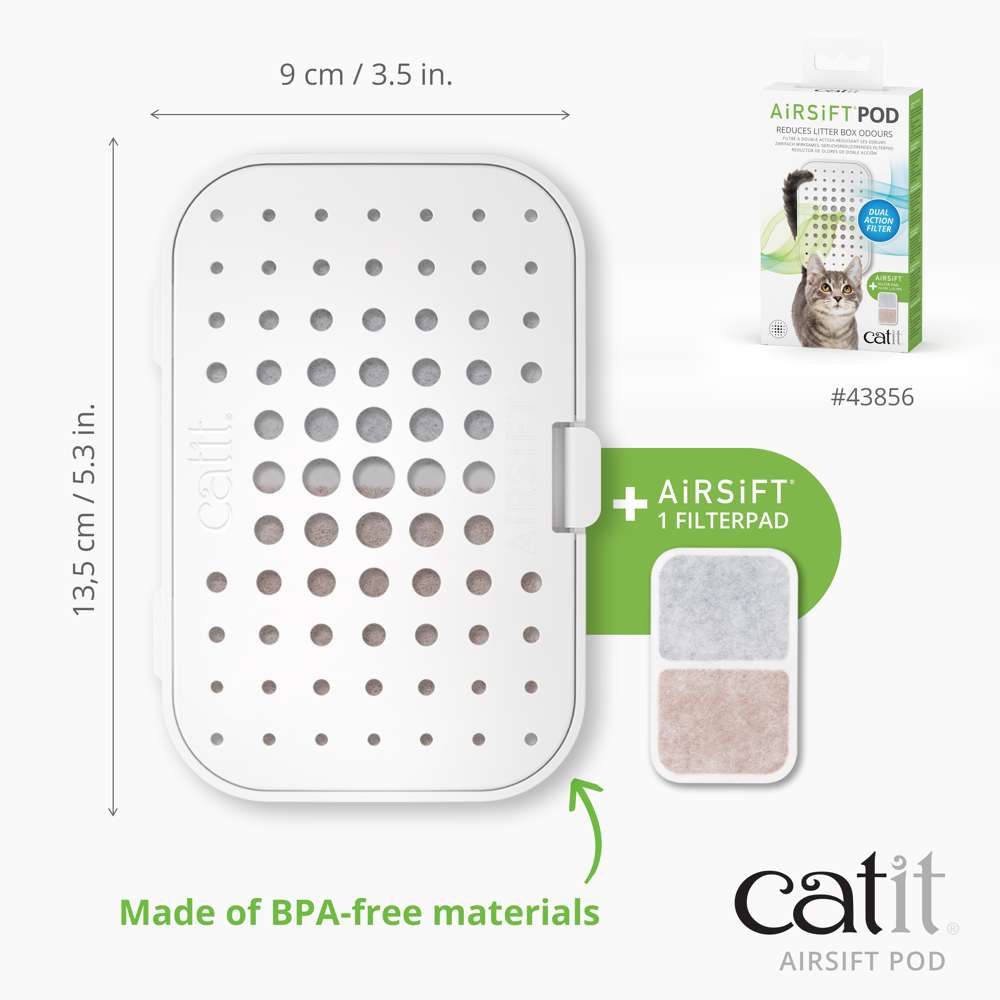 Cartouche Catit Airsift avec filtre à double action réduisant les odeurs