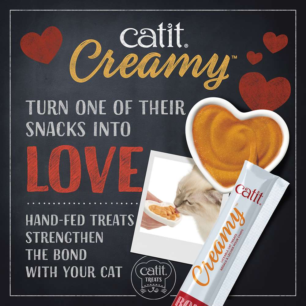 Gâteries Catit Creamy pour chats – paquet de 50