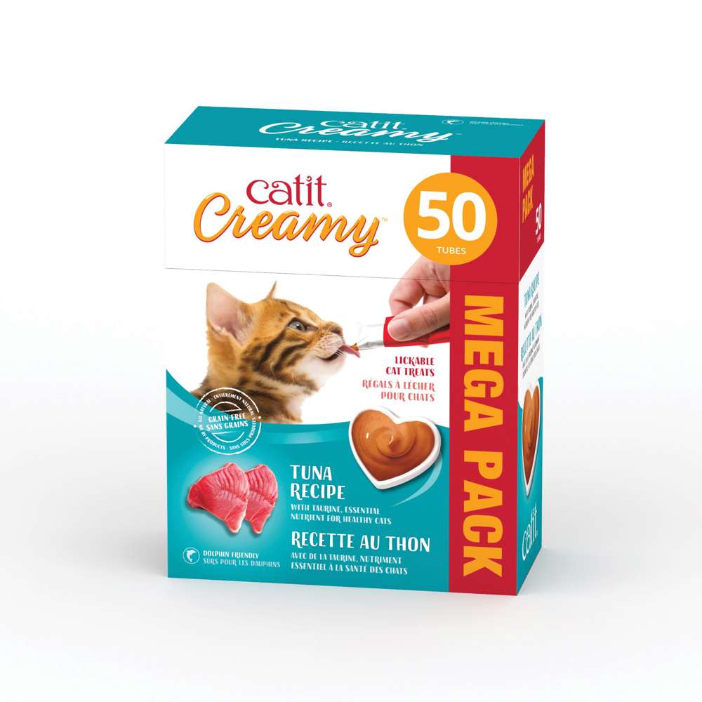 Gâteries Catit Creamy pour chats – paquet de 50