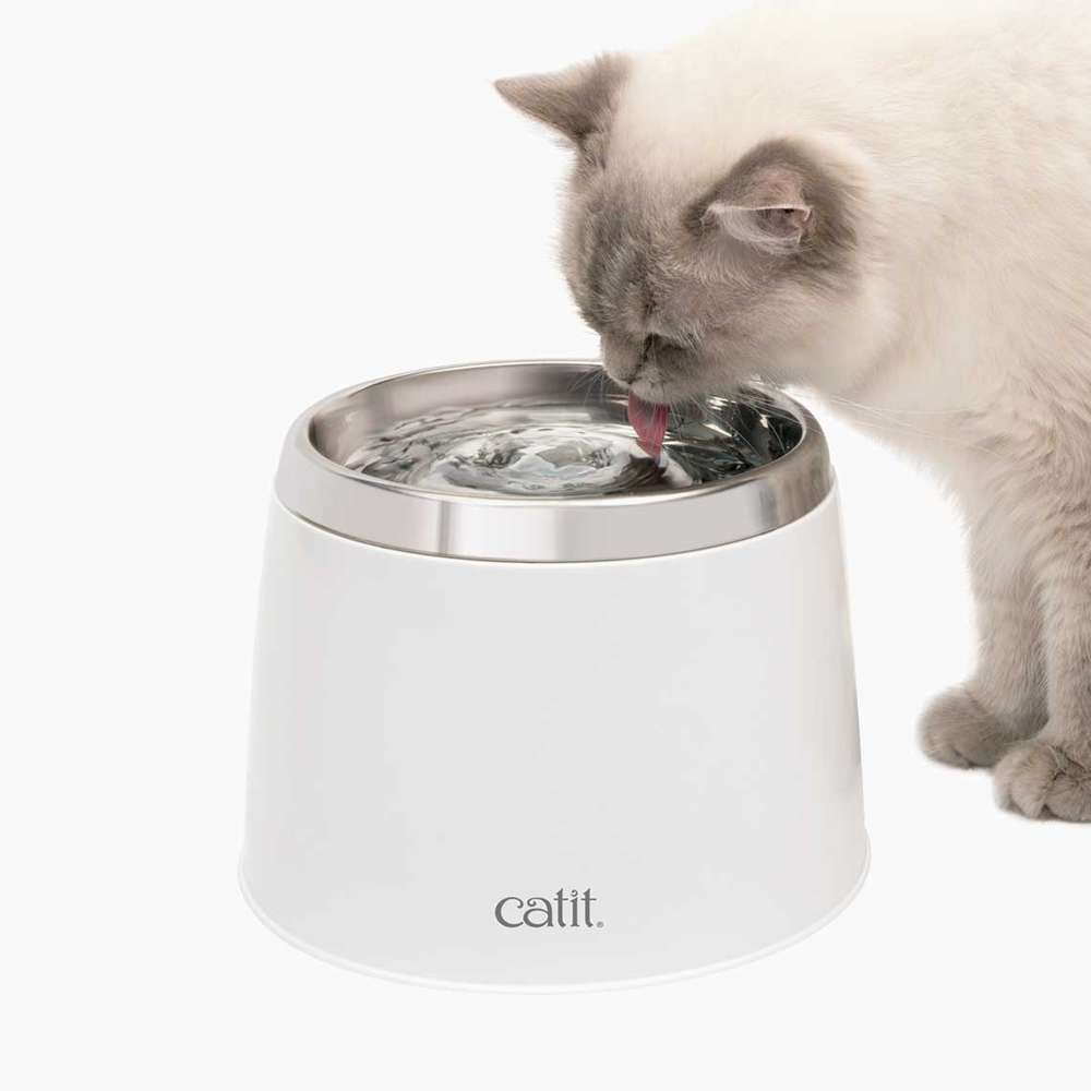 Abreuvoir Catit avec dessus en acier inoxydable