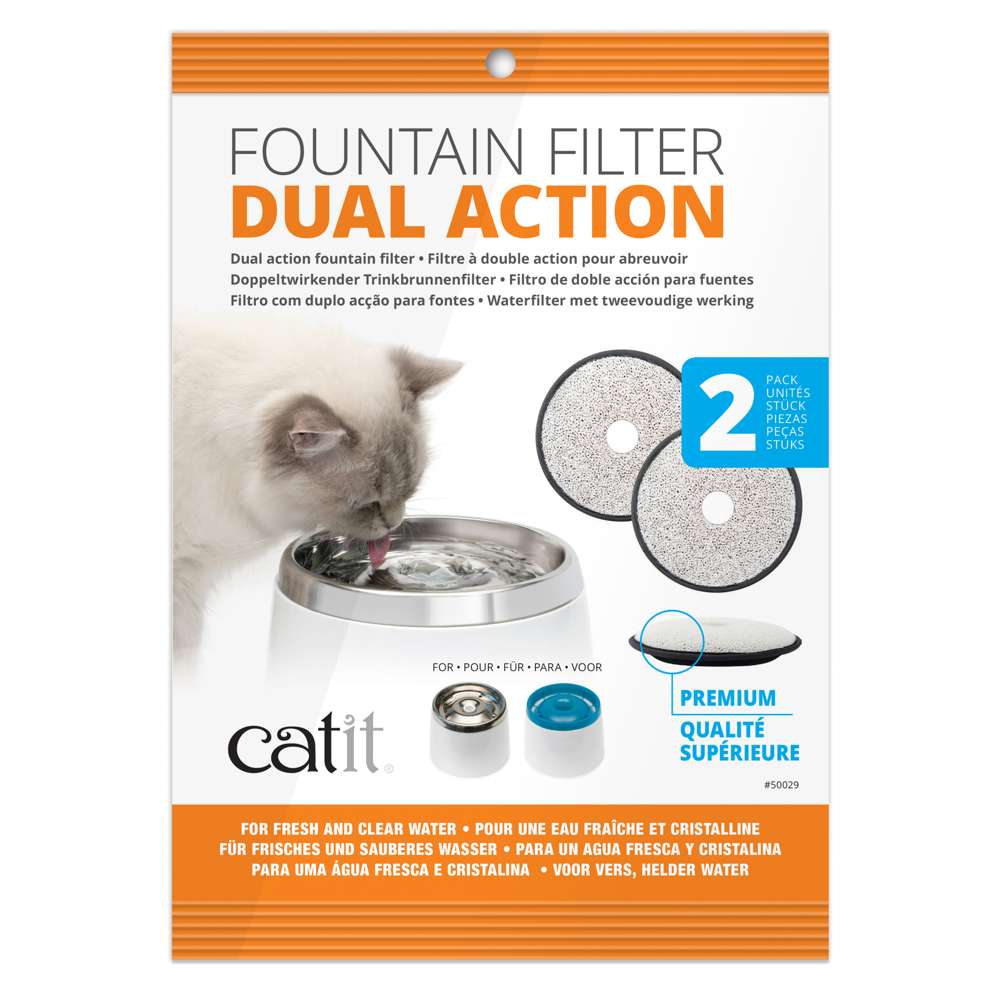 Filtres de rechange Catit à double action - paquet de 2