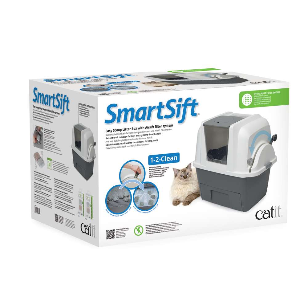 Bac à litière Catit Smartsift avec système de filtration Airsift