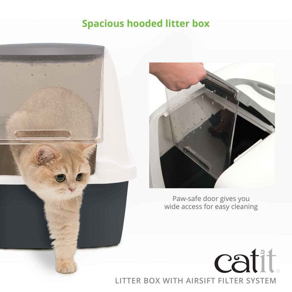 Catit Litter Box with Airsift Filter System Regular