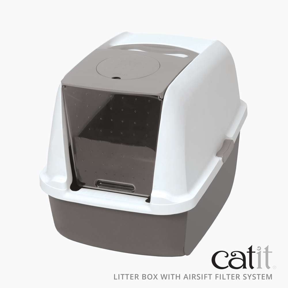 Catit Litter Box with Airsift Filter System Regular
