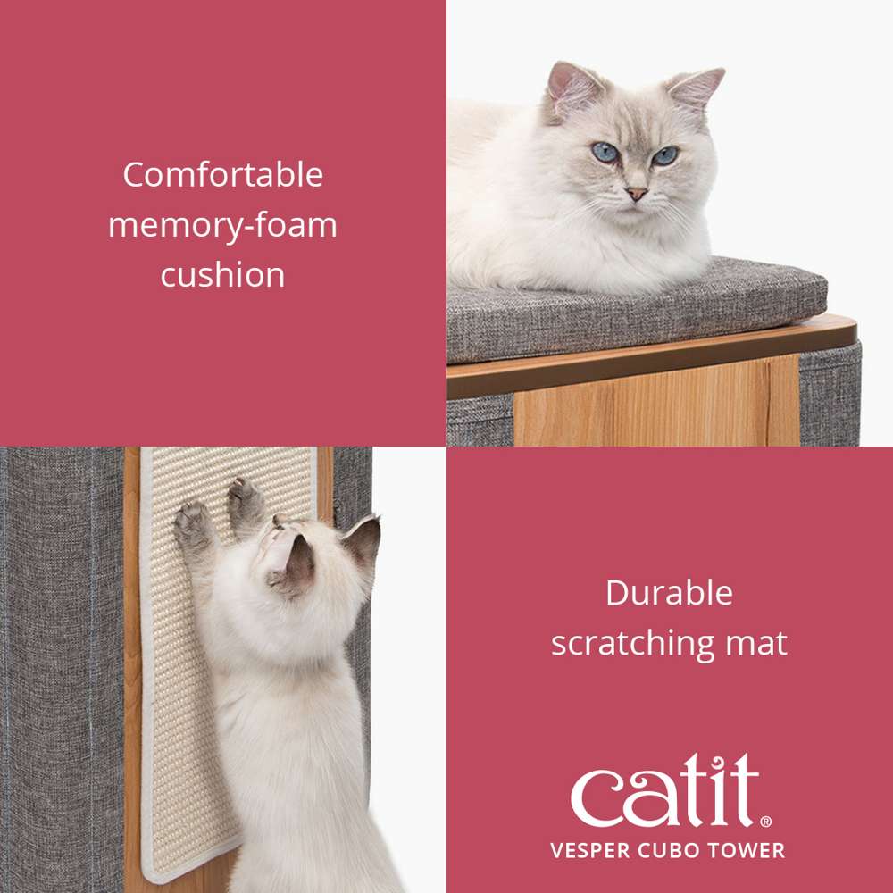 Catit Vesper Cubo Tower Stone