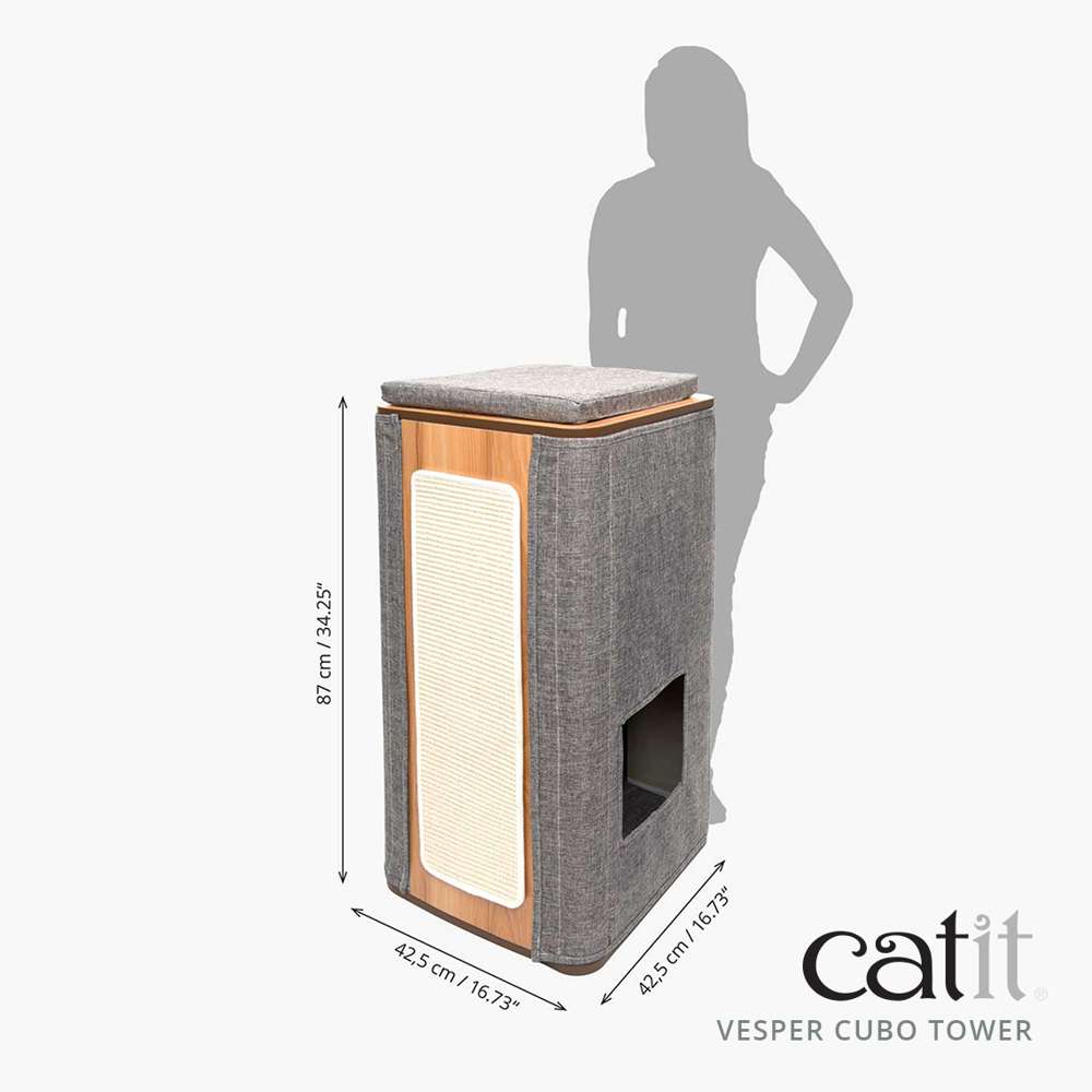 Catit Vesper Cubo Tower Stone