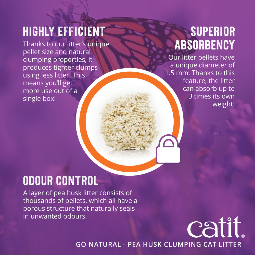 Catit Go Natural! Pea Husk Clumping Cat Litter