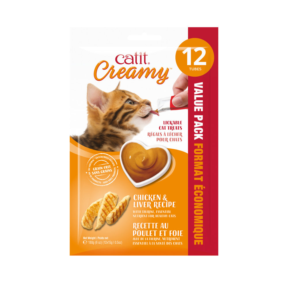 Catit Creamy Cat Treats – 12 Pack