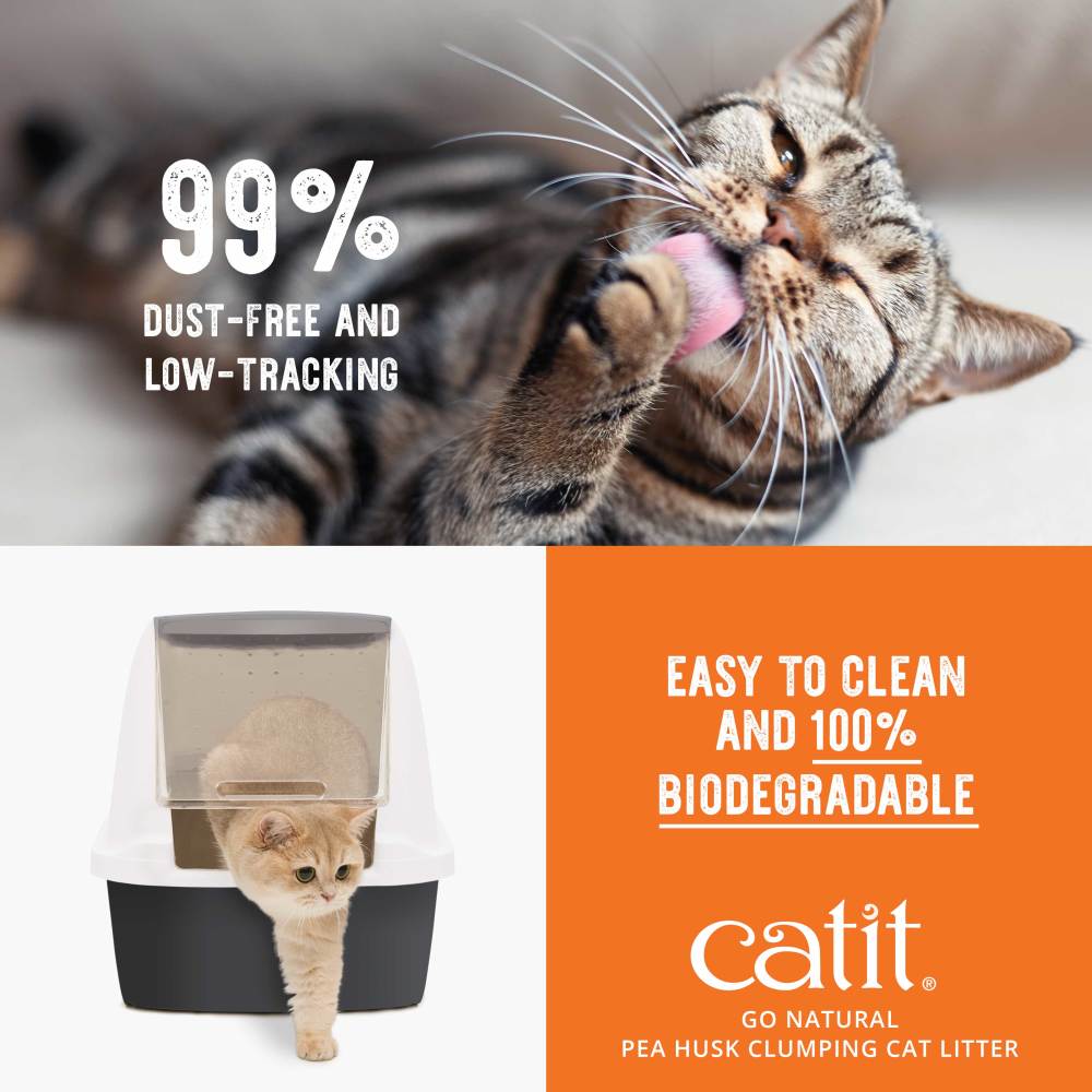 Catit Go Natural! Pea Husk Clumping Cat Litter