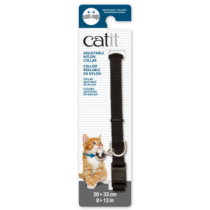 Black breakaway cat collar
