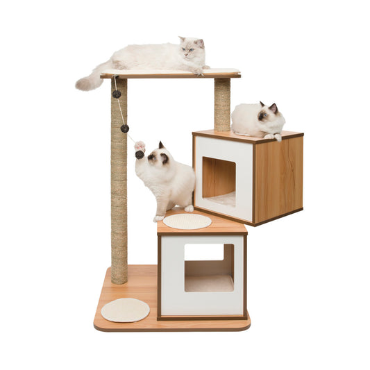 Double cat treehouse
