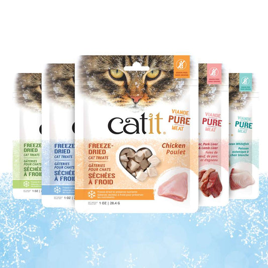 Gâteries Catit séchées à froid pour chats