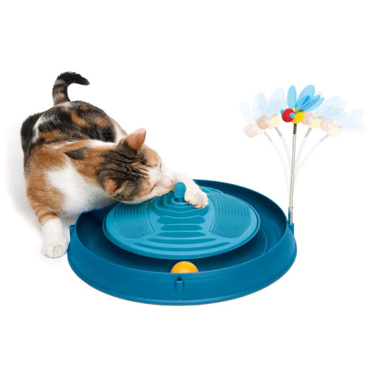 Catit Play 3 in 1 Circuit Ball Toy with Massager