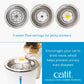 Abreuvoir Catit avec fleur et dessus en acier inoxydable