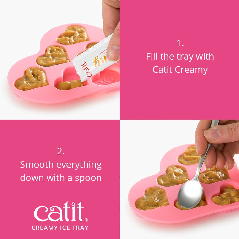 Catit Heart Shaped Silicone Ice Tray