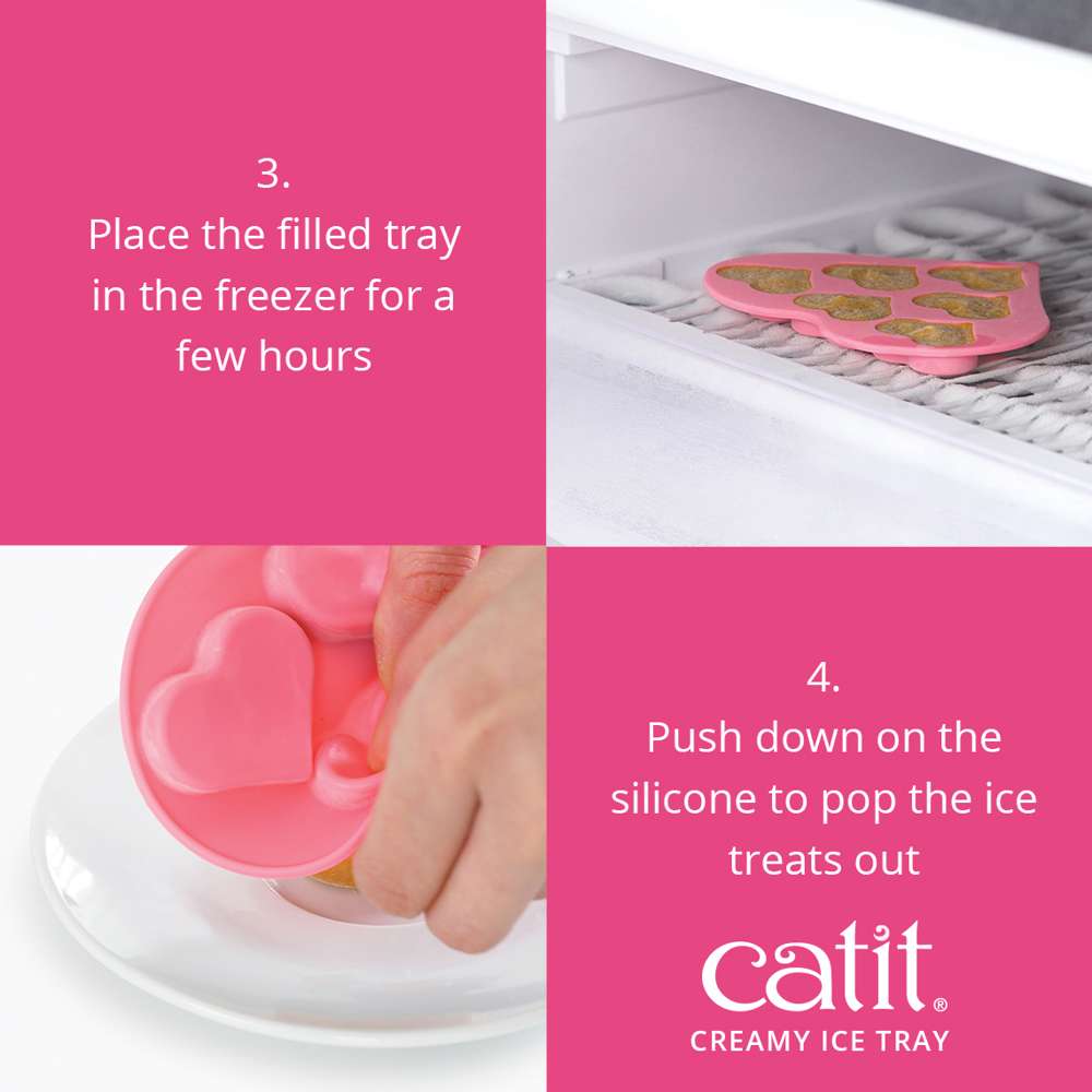 Catit Heart Shaped Silicone Ice Tray