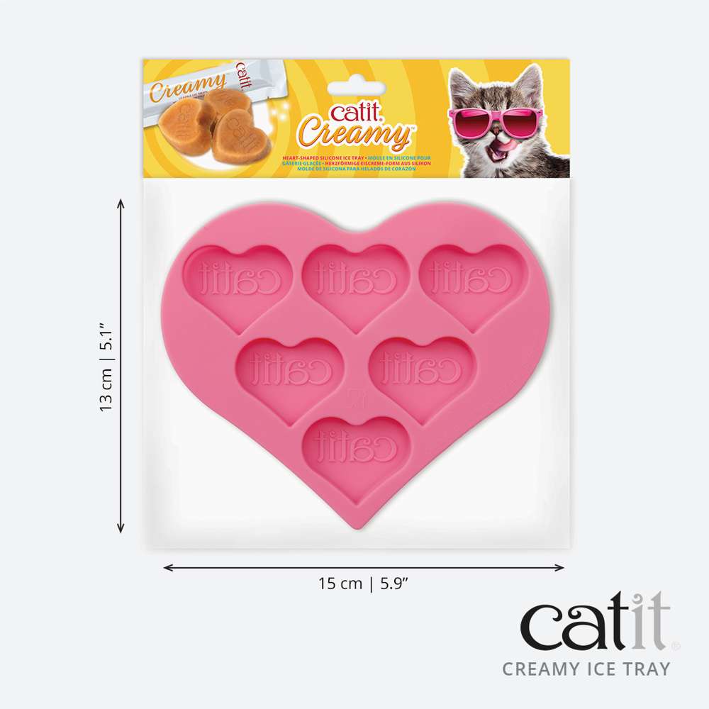 Catit Heart Shaped Silicone Ice Tray