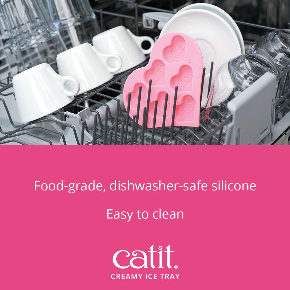 Catit Heart Shaped Silicone Ice Tray