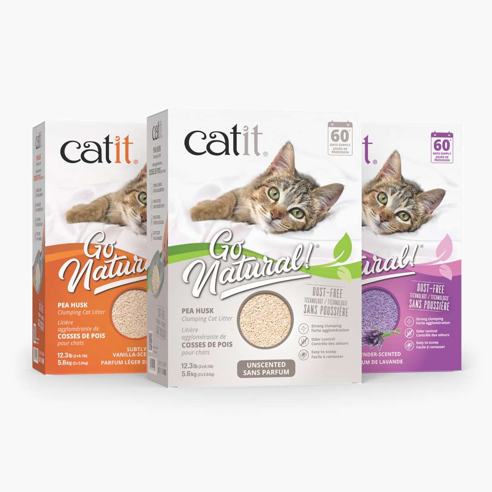 Catit Go Natural Pea Husk Clumping Cat Litter