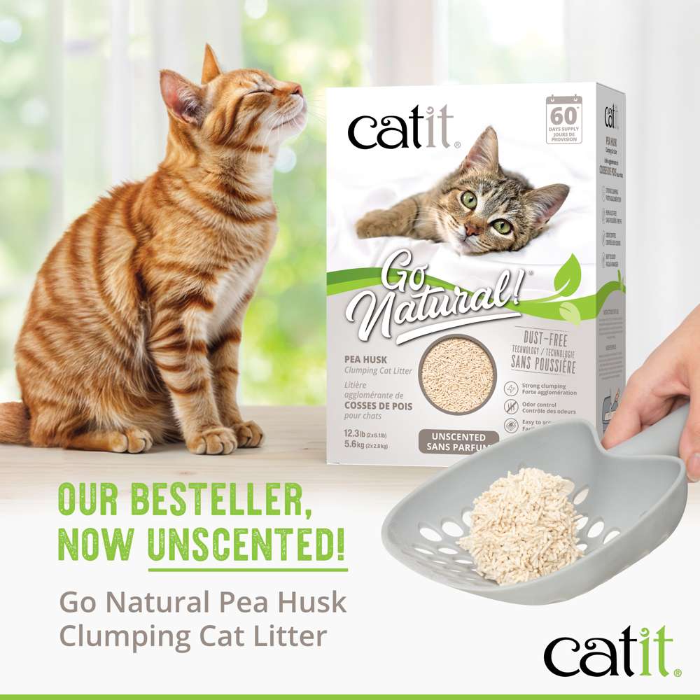 Catit Go Natural Pea Husk Clumping Cat Litter