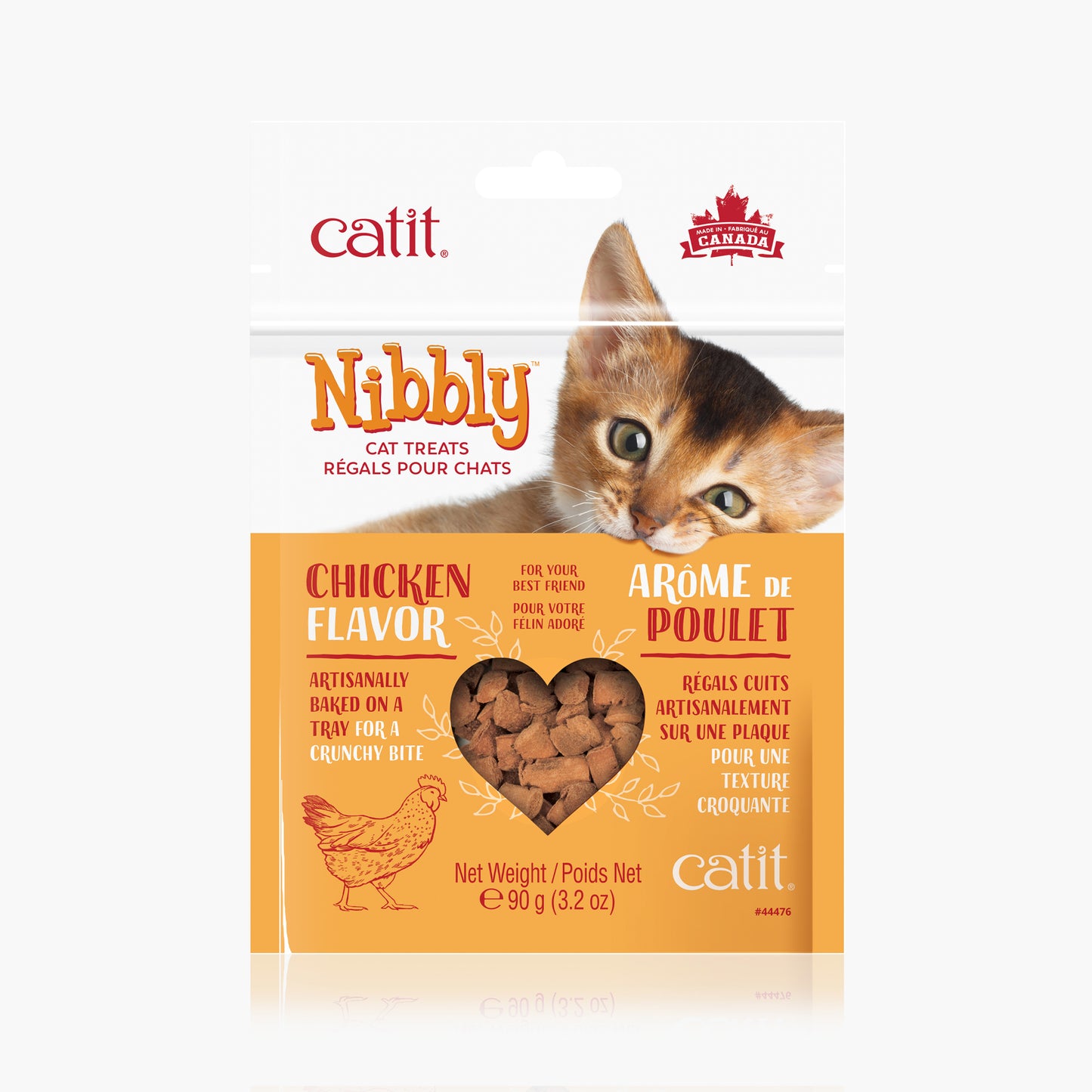 Nibbly Chicken Flavor Cat Treats Packaging