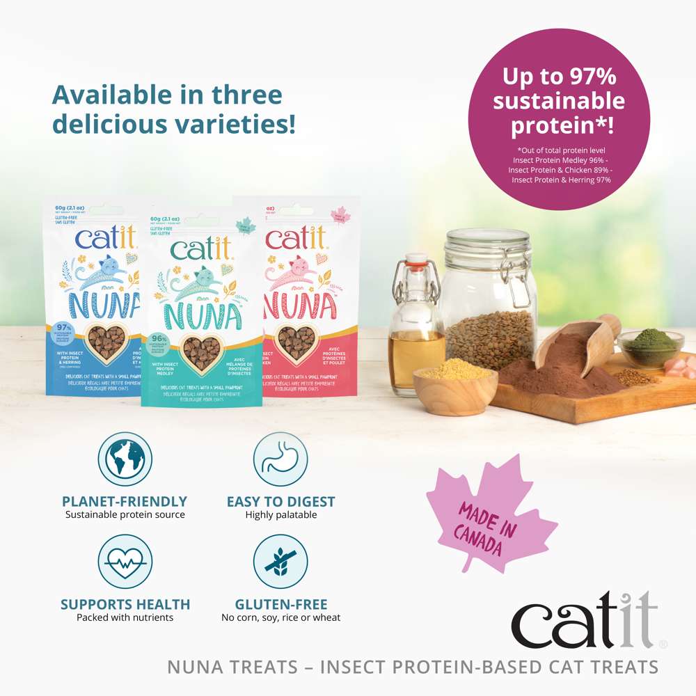 Catit Nuna Insect Protein Based Cat Treats