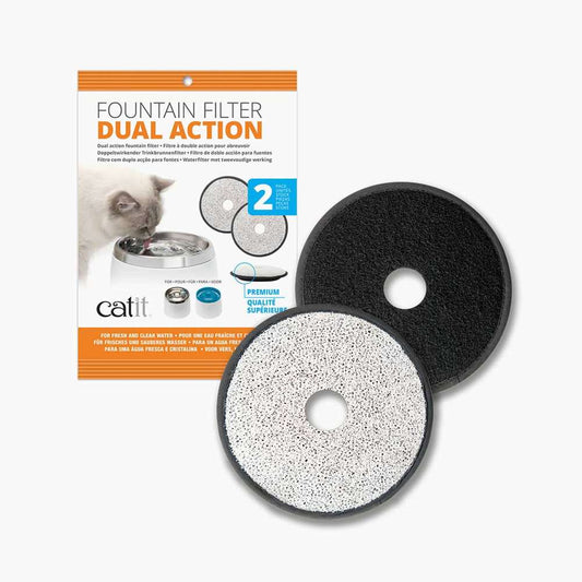 Filtres de rechange Catit à double action - paquet de 2