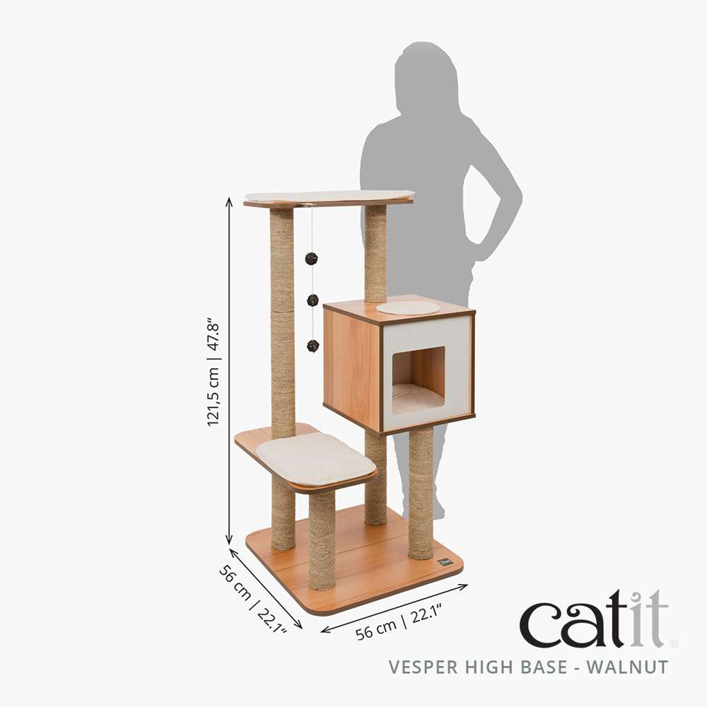 Meuble Vesper High Base  ─ Noyer