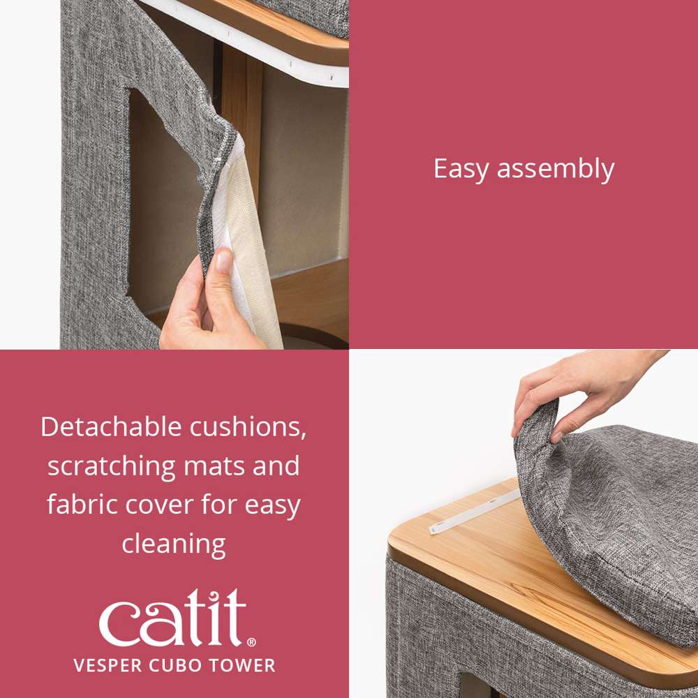 Catit Vesper Cubo Tower Stone