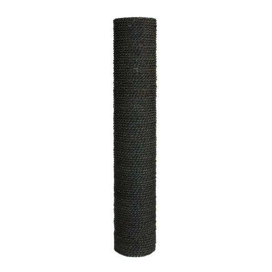 Poteau à griffer Vesper en jonc de mer, noir V1  - 8 x 45 cm