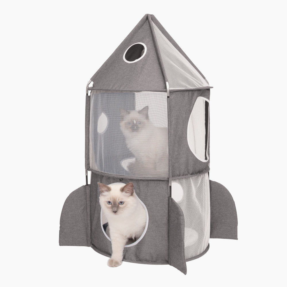 Rocket hideaway for cats - gray