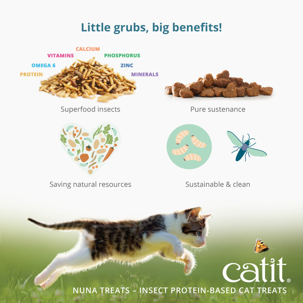 Catit Nuna – Gâteries à base de protéines d’insectes pour chats