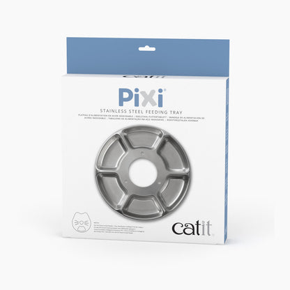 Plateau de rechange en acier inoxydable pour distributeur intelligent Catit PIXI de 6 repas