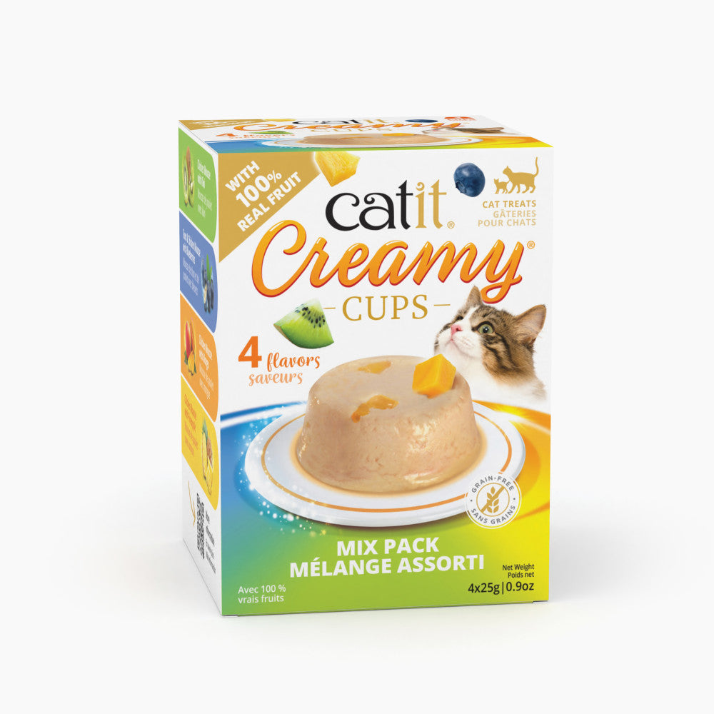 Creamy cups cat treats 4 flavors mix pack 