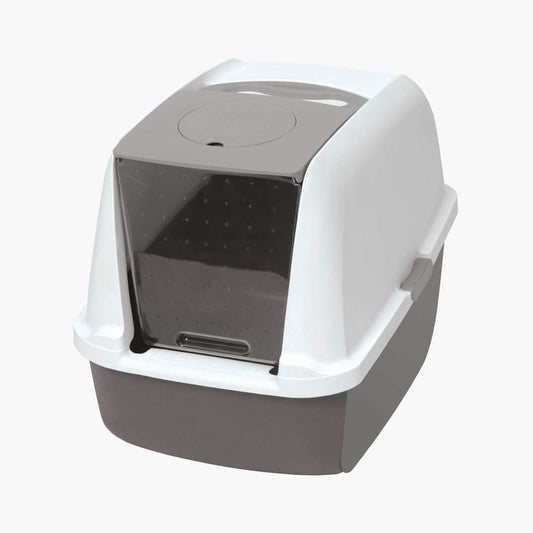 Cat litter box with filter system 