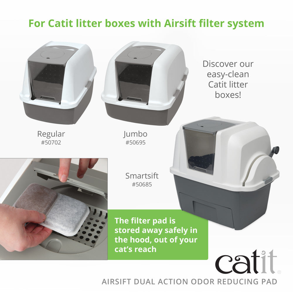 Filtre Catit Airsift à double action réduisant les odeurs