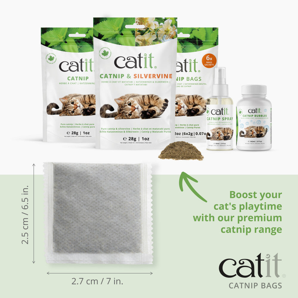 Boost your cat's playtime with our premium catnip range Catnip Bags