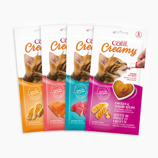 Gâteries Catit Creamy pour chats – paquet de 5